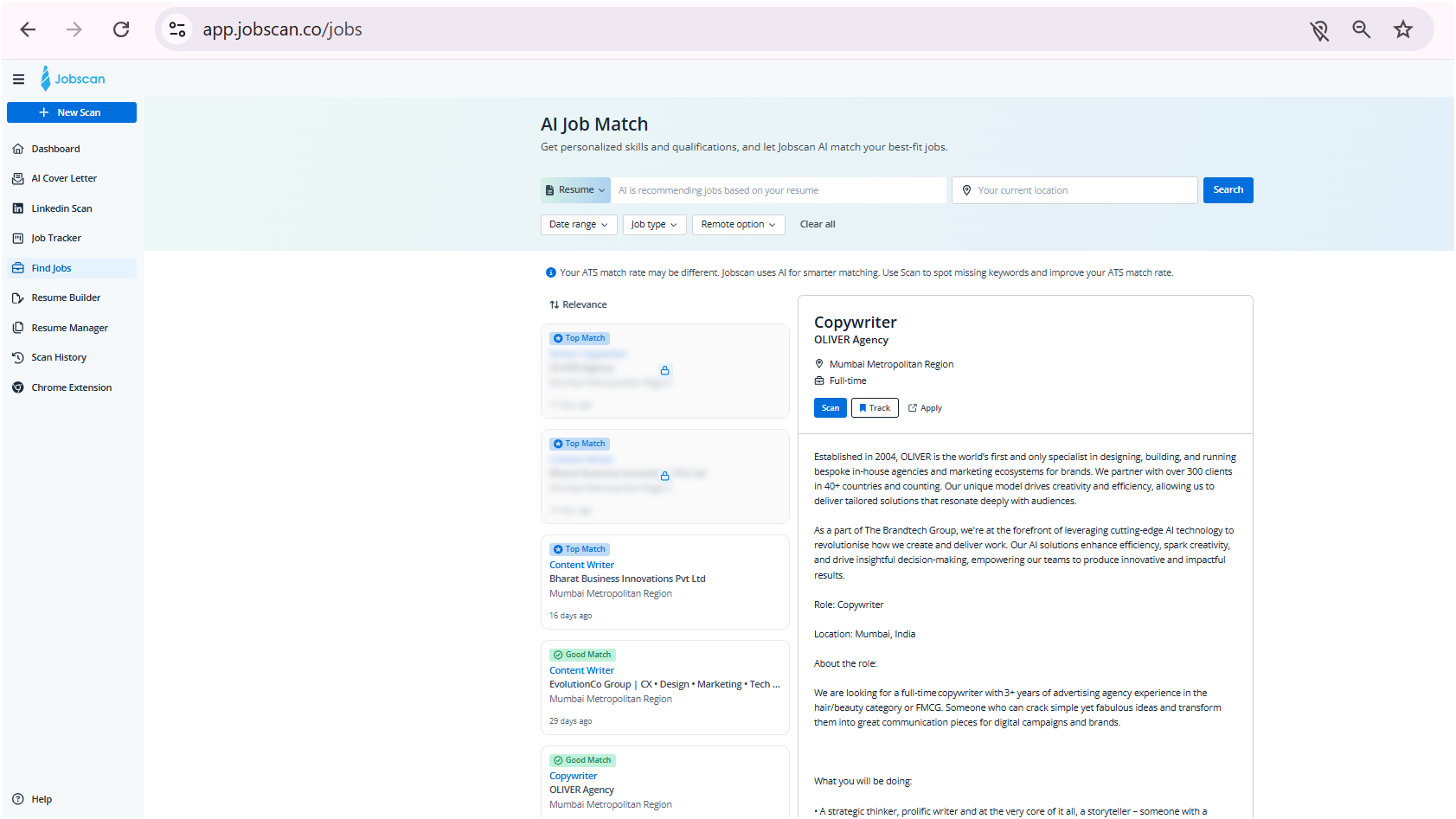 Jobscan Jobs