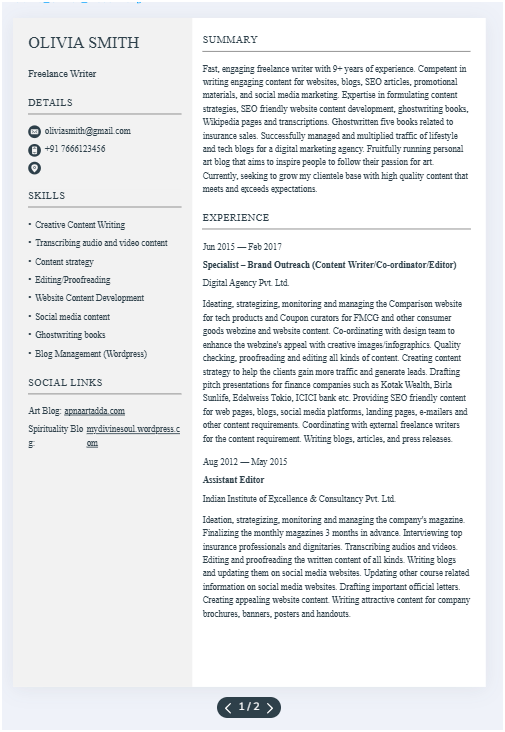 Resume Nerd Resume Writing Sample