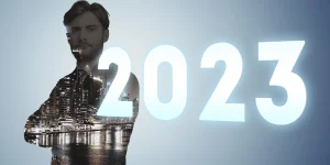 Professional exploring career industries on laptop — best industries for job seekers 2023