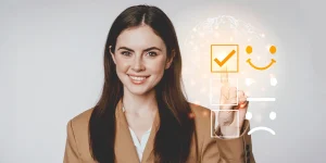 Manager conducting performance review with employee — performance review questions