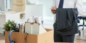 Technology office representing Dell layoffs — 6650 workers affected by PC sales decline