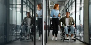 Diverse professional reviewing resume — disclosing disability to employer guide