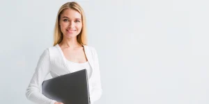 Professional using digital tools at work — digital skills now required for most jobs