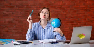 Professional preparing resume for international job application — foreign resume guide