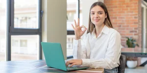 Professional preparing home office setup for virtual job interview — remote interview tips