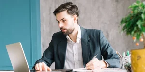 Professional preparing reference list for job application — how to provide references correctly