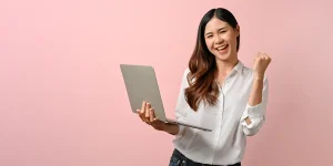 Confident professional holding a polished resume document — bulletproof resume employers